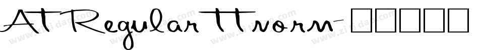 At Regular ttnorm字体转换